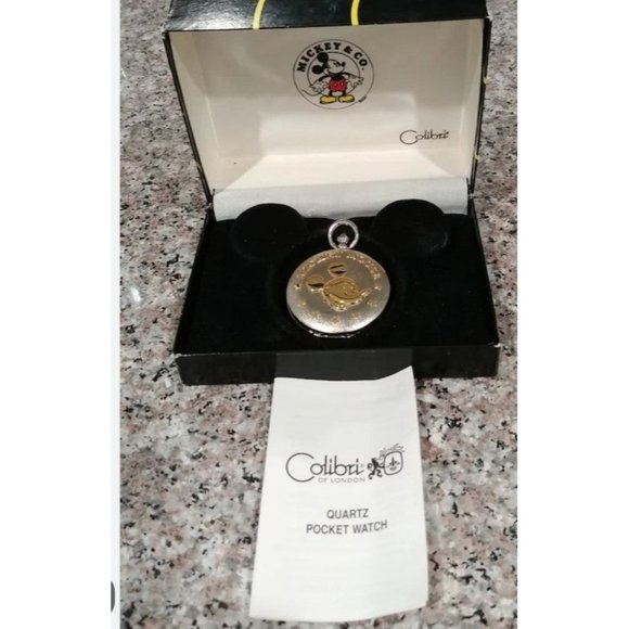 NIB DISNEY Mickey Mouse Pocket Watch - Picture 1 of 7